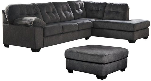 Signature Design by Ashley® Accrington 2-Piece Granite Sectional with Ottoman Set-0