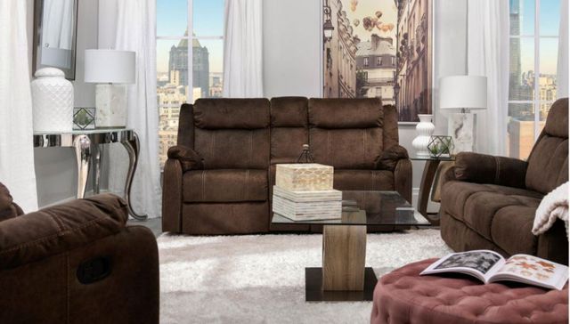 Global Furniture USA 2-Piece Domino Coffee Manual Reclining Living Room Set-1