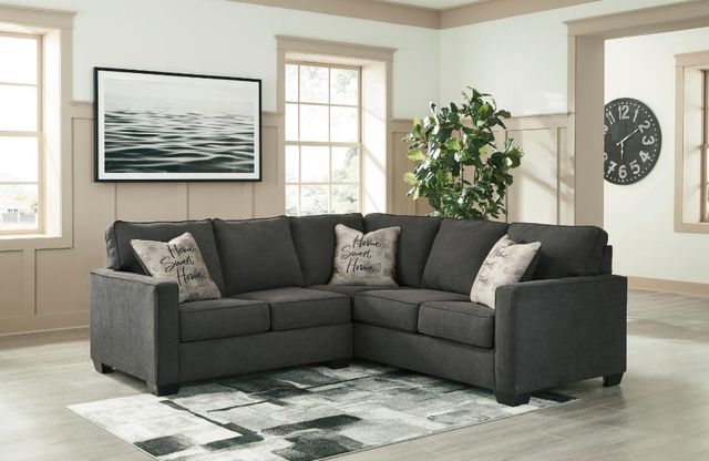 Signature Design by Ashley® Lucina 2-Piece Charcoal Living Room Seating Set-3