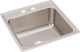 Elkay Lustertone® Classic Lustrous Satin 22" x 22" x 10-1/8" 2-Hole Single Bowl Drop-In Sink-0