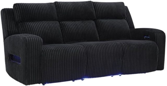 Signature Design by Ashley® TwinBrooke Black Power Reclining Sofa-0