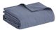 Olliix by Clean Spaces Gauze Blue Full/Queen 100% Cotton Lightweight Blanket-0
