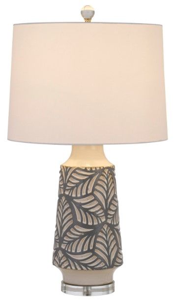 Cal® Lighting & Accessories Burgin Pearly Table Lamp-1