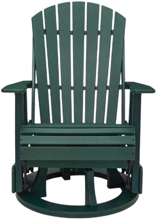 Signature Design by Ashley® Shell Beach Green Stainless Steel Outdoor Swivel Glider Chair-1
