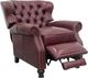 BarcaLounger® Presidential Shoreham Wine Leather Manual Recliner-1