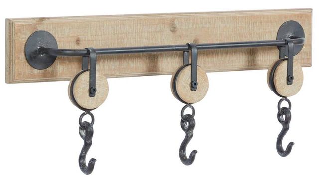 Deco Marche Brown 3-Hanger Wall Hook-0