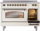 Ilve® Nostalgie II Series 48" Antique White Pro Style Induction Range-3