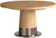 Universal Explore Home™ New Modern Solara Natural Oak Dining Table with Aged Satin Pewter Base-0