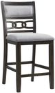 Elements International Amherst 5-Piece Gray/Walnut Counter Dining Set-5