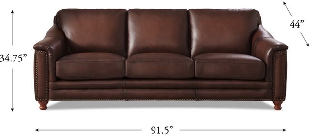 Hydeline® Belfast Caramel Brown Sofa-1