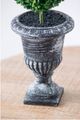 A & B Home 2-Piece Green Faux Double Ball-Shape Topiary with Black Pot Set-5