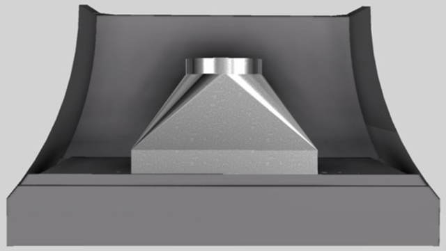 Vent-A-Hood® Designer Series 54" Gunsmoke Wall Mounted Range Hood-3