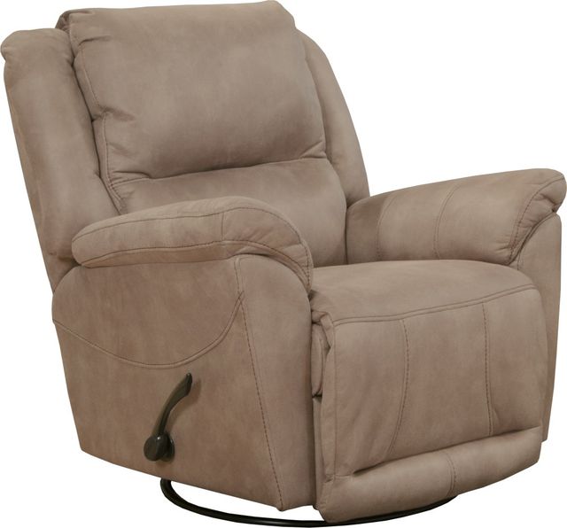 Catnapper® Cole Camel Chaise Swivel Glider Recliner-0