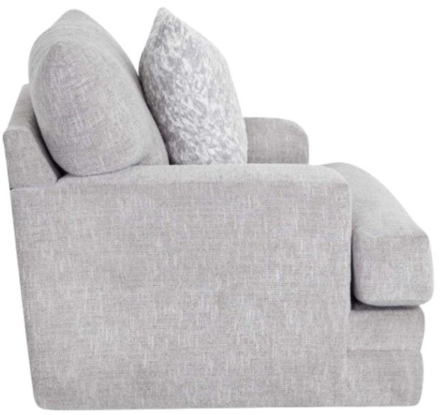 Franklin™ Sterling Matcha Nickel Swivel Chair-2
