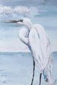 StyleCraft Great Egret Standing Dark Gray/Light Blue/White Wall Art-1