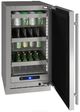 U-Line® 5 Class Stainless Steel 18" Panel Ready Undercounter Refrigerator-2