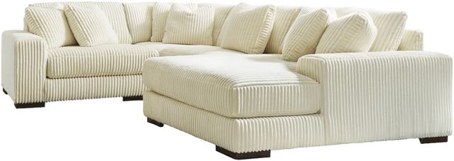 Signature Design by Ashley® Lindyn 4-Piece Ivory Right-Arm Facing Sectional and Chaise-0