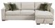 Homelegance® Isla 2-Piece Sage Sand Reversible Chaise Sectional-2