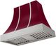 AGA Cascade 36" Cranberry Wall Mounted Range Hood with Brushed Nickel Trim-0