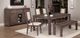 Handstone Customizable Contempo Slate Grey 48x84 Center Leg Harvest Table with 3x12" Leaf's-1