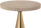TOV Furniture Celeste Gold Ribbed Side Table with Natural Stone Top-5