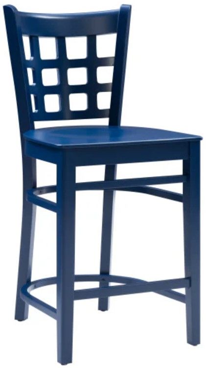 Linon Luna 2-Piece Navy Counter Stool-3