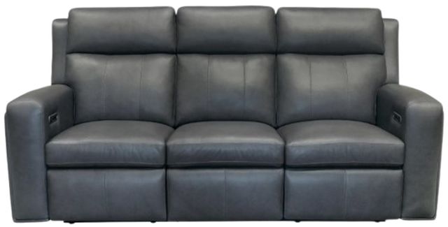 Flexsteel® Wyatt Gunmetal Gray Power Reclining Sofa with Power Headrests and Lumbar-2
