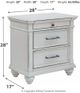 Benchcraft® Kanwyn 4-Piece Whitewash King Bedroom Set-5