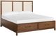 Magnussen Home® Ridgefield Russet Brown Queen Panel Storage Bed with Upholstered Headboard-0