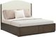 Flexsteel® Athens Chocolate Brown/Ivory Queen Upholstered Panel Storage Bed-0