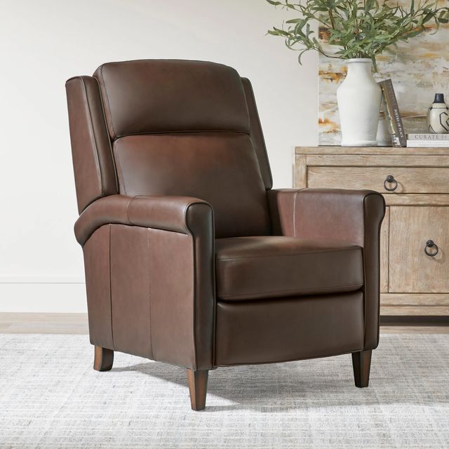 Parker House® Northfield Walnut Whirl Power High Leg Recliner with Power Headrest-1