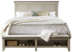 Liberty Furniture Ivy Hollow Dusty Taupe/Weathered Linen California King Panel Storage Bed