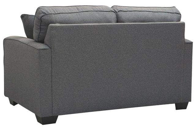Benchcraft® Kiessel Nuvella® Steel Loveseat-2