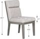 Winners Only® Sanford Gray Upholstered Dining Side Chair-2