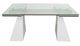 VIG Furniture Modrest Latrobe Clear/White Dining Table-0