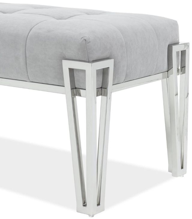 Michael Amini® Rose Gray Accent Bench-4