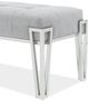 Michael Amini® Rose Gray Accent Bench-4
