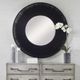 Uttermost® Sailor's Knot Black Round Mirror-1