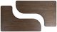Classic Home Melina 2-Piece Havana Brown 71" Coffee Table-5