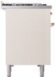 Ilve® Nostalgie II Series 48" Antique White Pro Style Dual Fuel Range-3