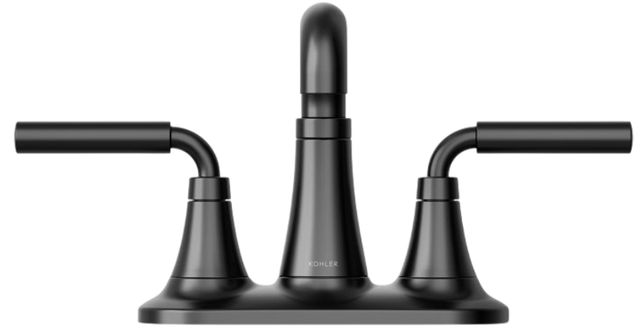 KOHLER® Tone™ Matte Black 1.2 GPM Centerset Bathroom Sink Faucet-4