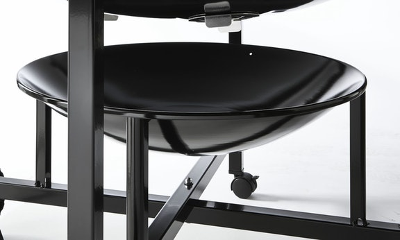 Weber® Ranch™ 38" Black Kettle Freestanding Charcoal Grill-4