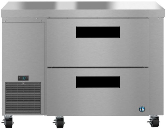 Hoshizaki Steelheart® 46" 11.78 Cu. Ft. Stainless Steel Single Section Undercounter Side Mount Refrigerator with Stainless Drawers-0