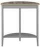 ACME Furniture Justino Natural Oak Top Console Table with Gray Frame-2