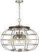 Cal® Lighting & Accessories Liberty Brushed Steel Chandelier-0