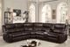 Homelegance® Bastrop Brown 3-Piece Manual Reclining Sectional-1