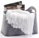 Giftcraft Gray Storage Basket with Handles-1