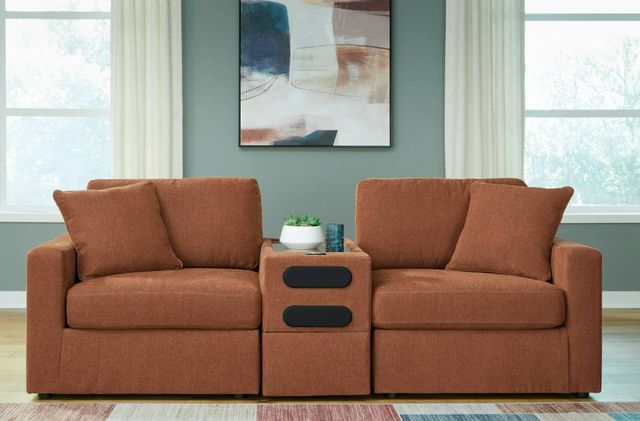 Signature Design by Ashley® Modmax 3-Piece Spice Sectional with Audio Console-3
