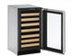 U-Line 2000 Series 18" 3.6 Cu. Ft. Stainless Frame Built-In or Freestanding Wine Cooler-1