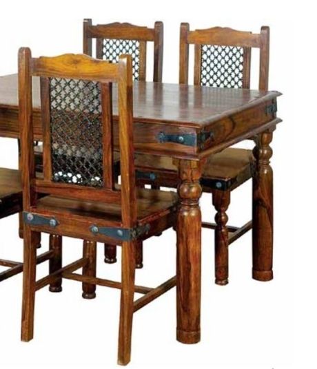 Jaipur Furniture Ganga Range Brown 53" Dining Table-1